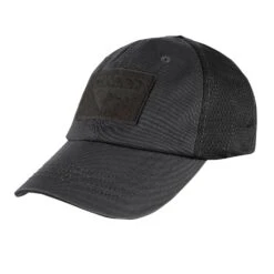 Condor Mesh Tactical Cap. -Tactical Clothing Store HW040 BLK 1500 1