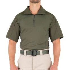 First Tactical Men's Defender Short Sleeve Shirt. -Tactical Clothing Store SH2590 ODG 1500 1
