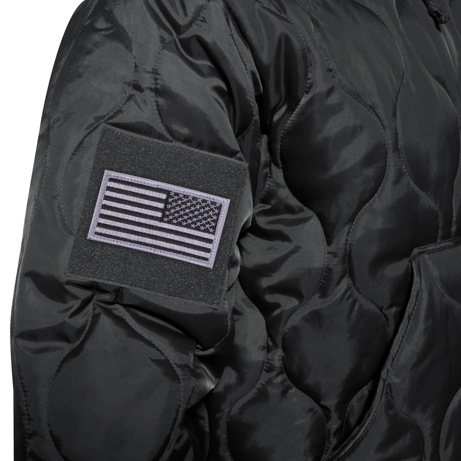Rothco Quilted Military Woobie Hoodie. 8 Rothco Quilted Military Woobie Hoodie. - Image 8