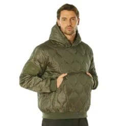 Rothco Quilted Military Woobie Hoodie. 35 Rothco Quilted Military Woobie Hoodie. -Tactical Clothing Store SH4532 OD 1500 1