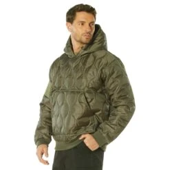 Rothco Quilted Military Woobie Hoodie. 36 Rothco Quilted Military Woobie Hoodie. -Tactical Clothing Store SH4532 OD 1500 2