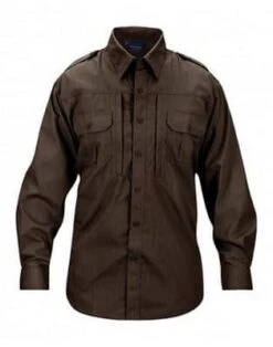 Propper Men's Lightweight Tactical Long Sleeve Shirt F5312. -Tactical Clothing Store SR822 BRN 500 1