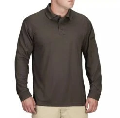 Propper Men's Long Sleeve Uniform Polo. -Tactical Clothing Store SW1775 BRN 330 1