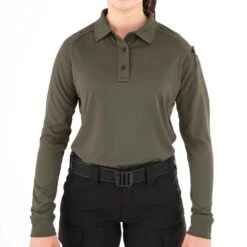 First Tactical Women's Long Sleeve Performance Polo. -Tactical Clothing Store SW2340 MS ODG 1500 1
