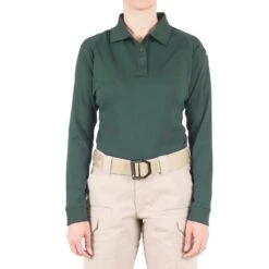 First Tactical Women's Long Sleeve Performance Polo. -Tactical Clothing Store SW2340 SPGN 1500 1