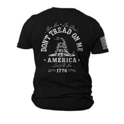 Nine Line Don�t Tread On Me T-Shirt. -Tactical Clothing Store TS1246 BLK 330 1