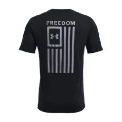 Under Armour Men's Freedom Flag T-Shirt. -Tactical Clothing Store TS2277 BLK STL 1500 2
