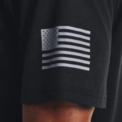Under Armour Men's Freedom Flag T-Shirt. -Tactical Clothing Store TS2277 BLK STL 1500 5