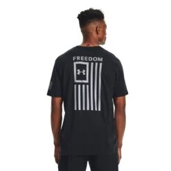 Under Armour Men's Freedom Flag T-Shirt. -Tactical Clothing Store TS2277 BLK STL 1500 6