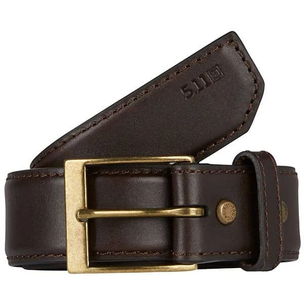 5.11 Tactical Casual Leather Belt Plain 1.5". 9 5.11 Tactical Casual Leather Belt Plain 1.5". - Image 9