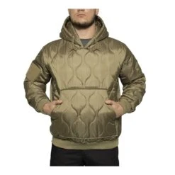 Rothco Quilted Military Woobie Hoodie.