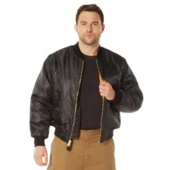 Rothco MA 1 Flight Jacket. -Tactical Clothing Store ZA3540 BLK 1500 1 1